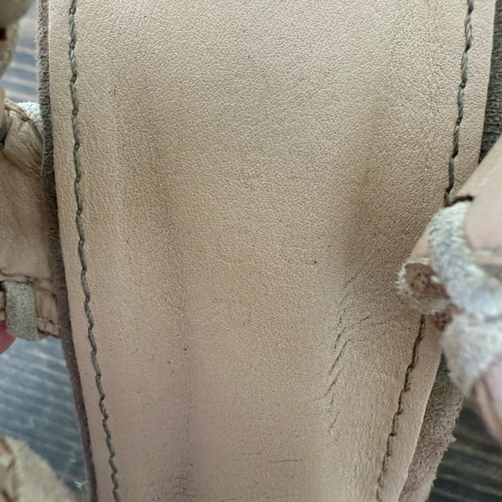 Shu Shop Women’s Justine Brown Suede Braided Espadrille Wedge‎ Sandals Size 9